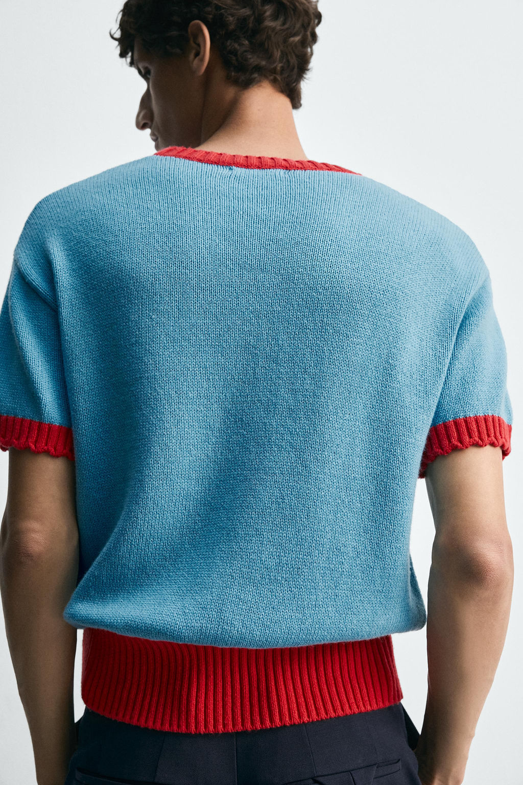 CONTRAST KNIT T-SHIRT HARRY LAMBERT FOR ZARA X DISNEY