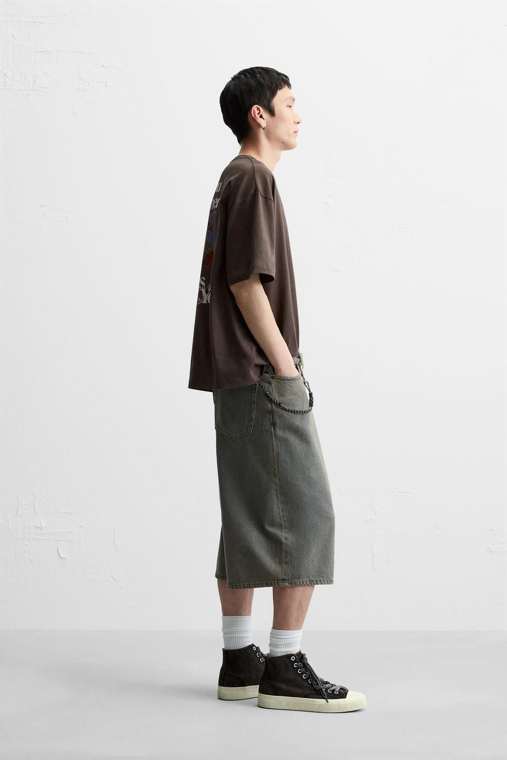 CONTRAST PRINT T-SHIRT - Zara фото 4