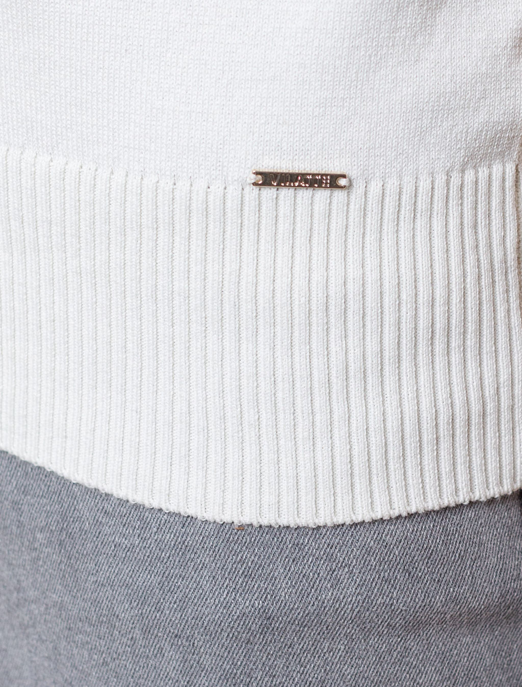 Джемпер тонкой вязки из хлопка с нейлоном - Vilatte фото 2