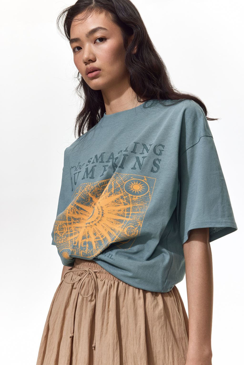 Camiseta oversize estampada - H&m фото 6