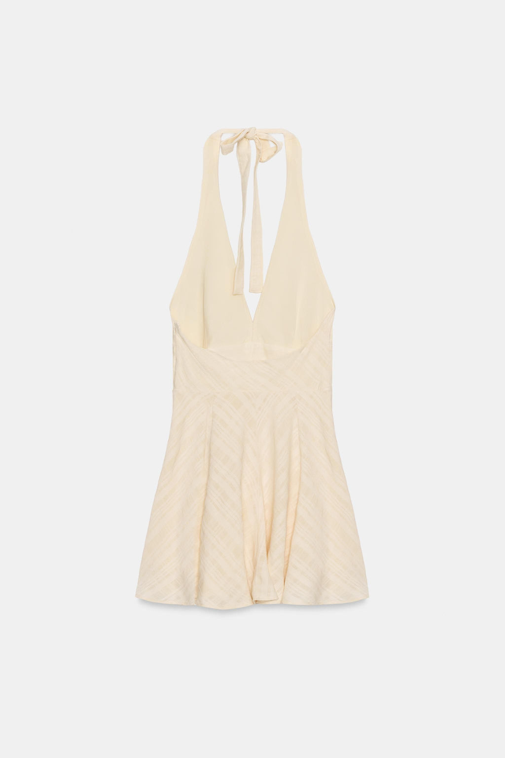VESTIDO CORTO R?STICO HALTER / Crudo medio - Zara фото 8