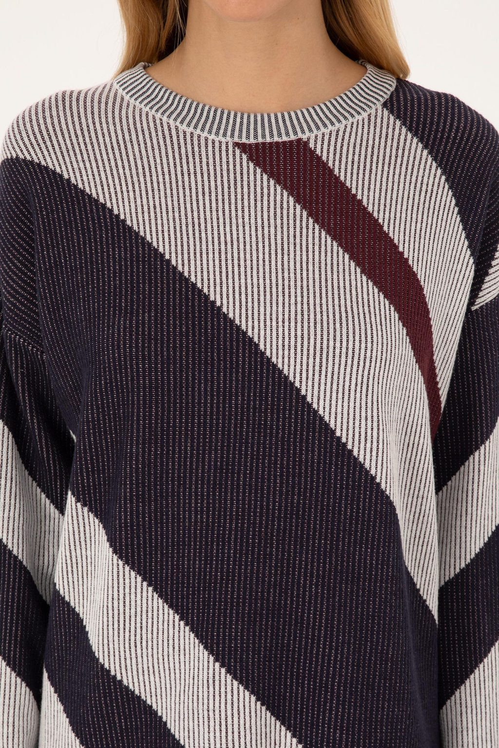 Kad_n Krem Bisiklet Yaka Kazak - U.s. polo assn фото 6