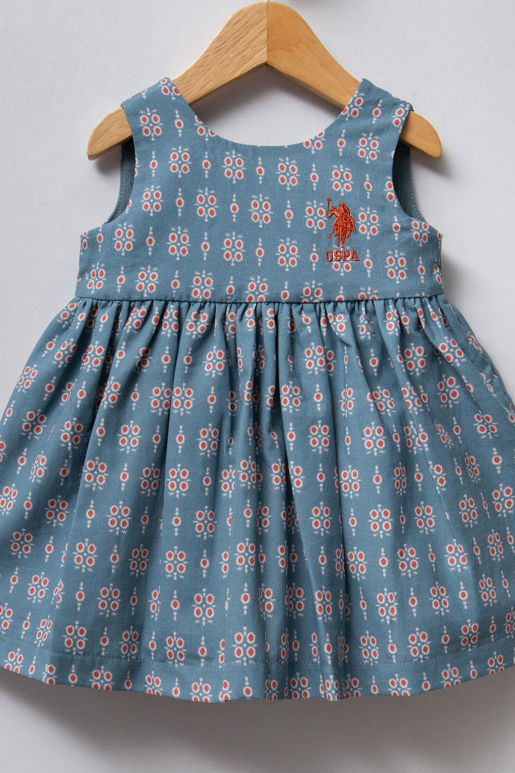 K_z Bebek Mavi S_rt Detayl_ Elbise