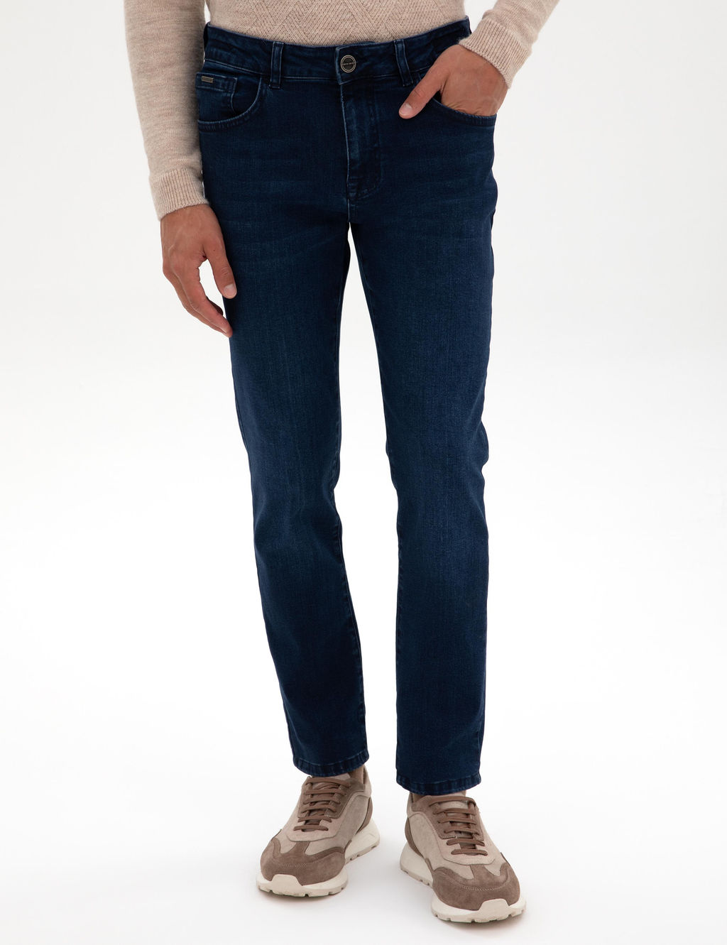 Lacivert Slim Fit Jean Pantolon - Pierre cardin фото 2