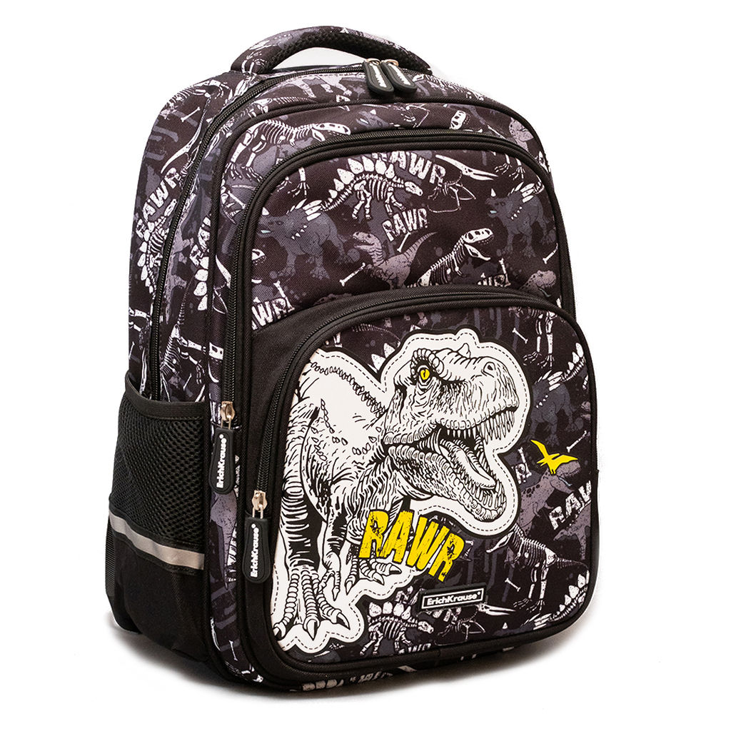 Цена за 1 шт. Рюкзак ErichKrause SchoolLine с двумя отделениями и грудной перемычкой 22L Dinosaur Park