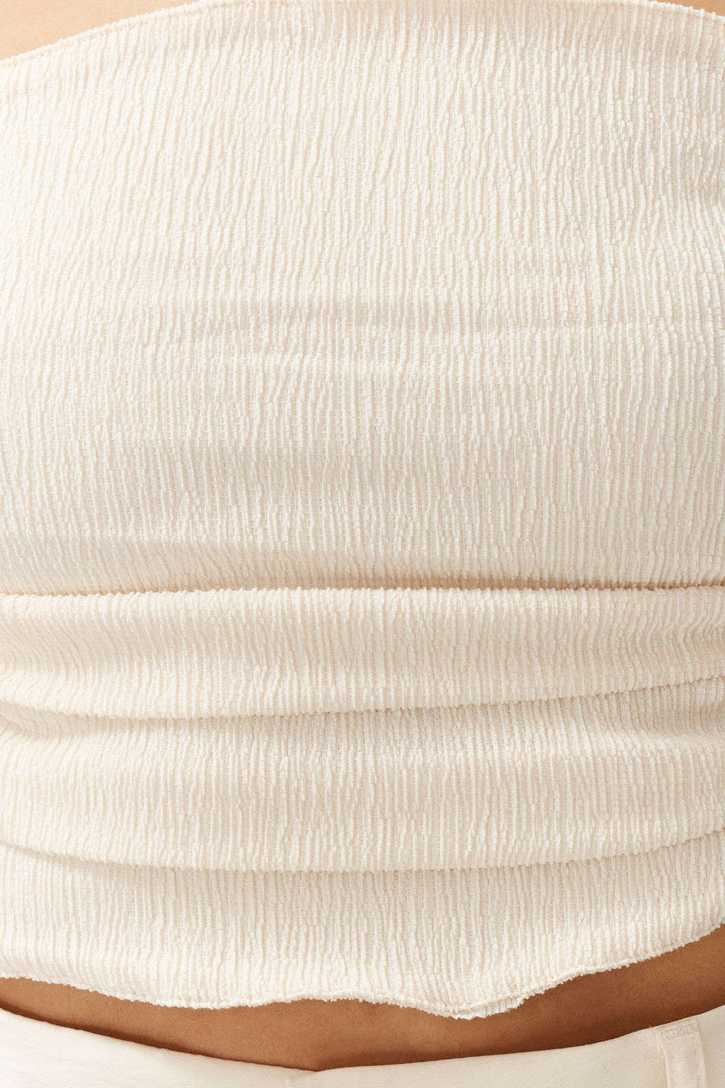 Trendyolmilla Premium Tas Straplez Buzgulu Esnek Orme Bluz TWOSS24BZ00216 фото 13