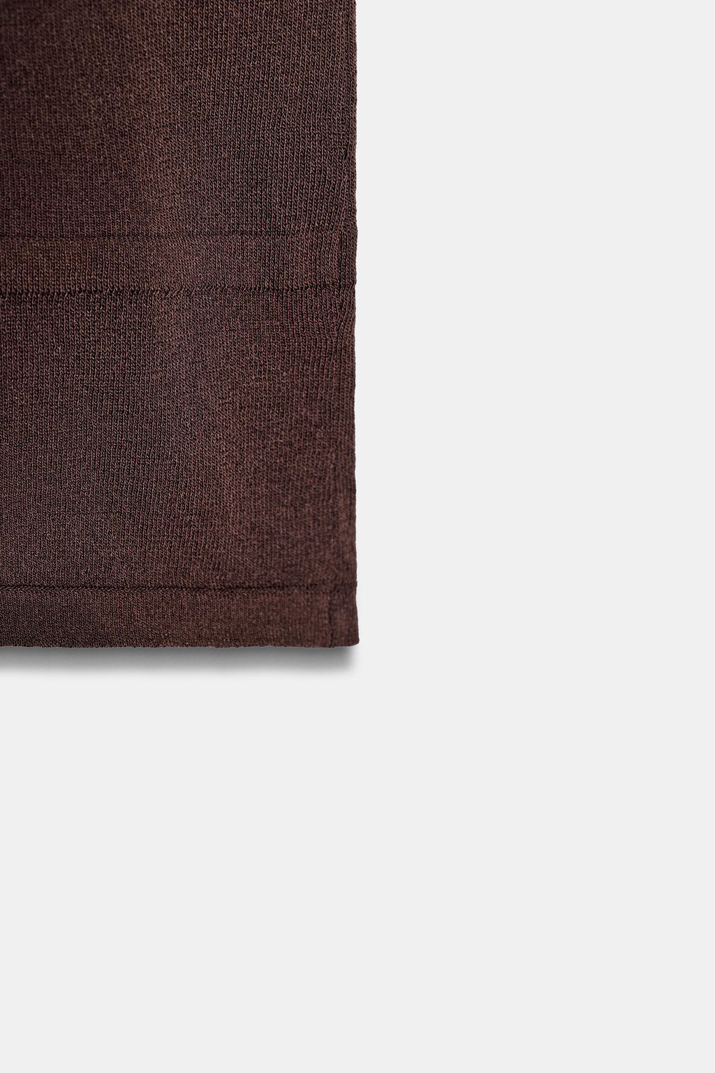 FALDA RECTA FLUIDA PUNTO / Chocolate - Zara фото 8