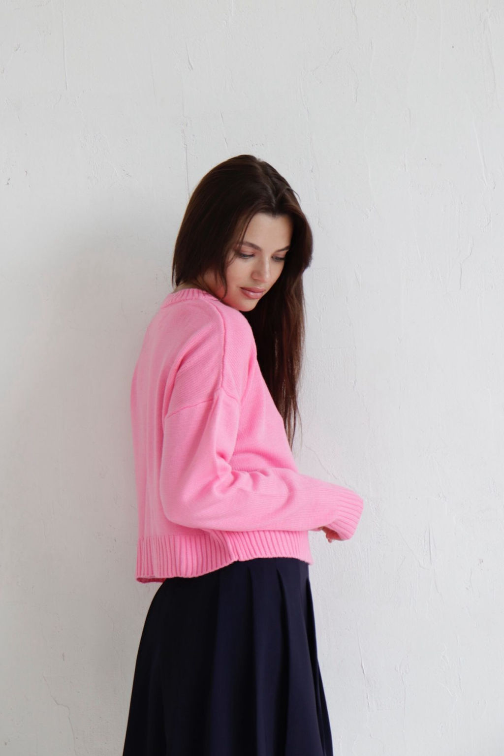 Джемпер Сердце розовый из хлопка - Martichelli фото 6