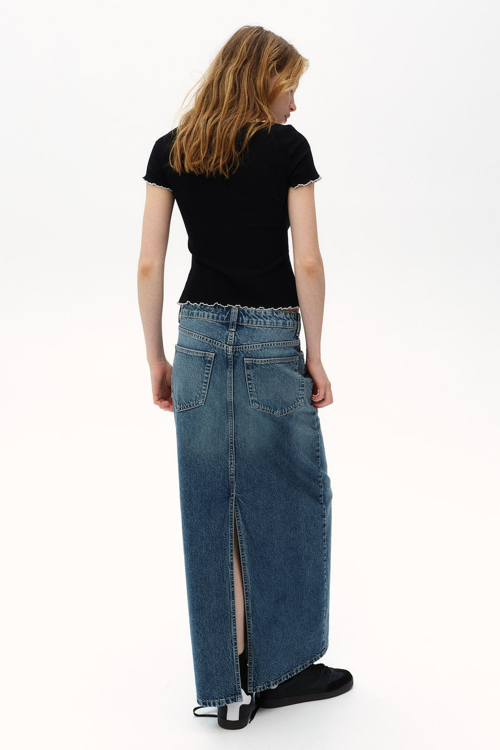 Top de canale con detalles sobrehilados - H&m фото 4