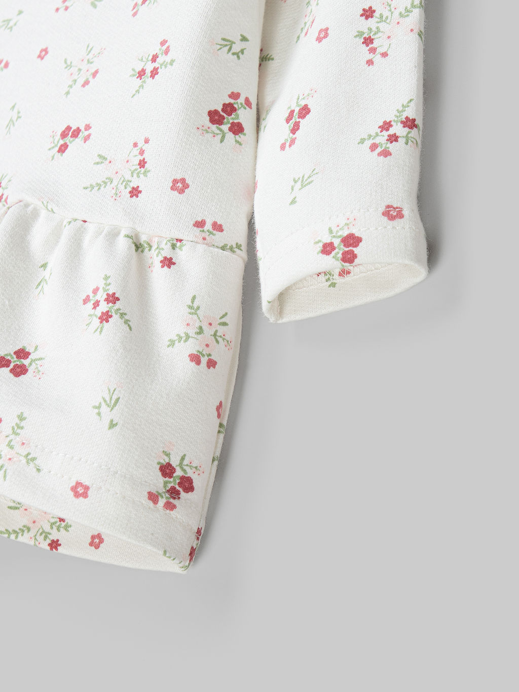 Платье туника с рюшей Цветы 0+ - Bungly фото 4