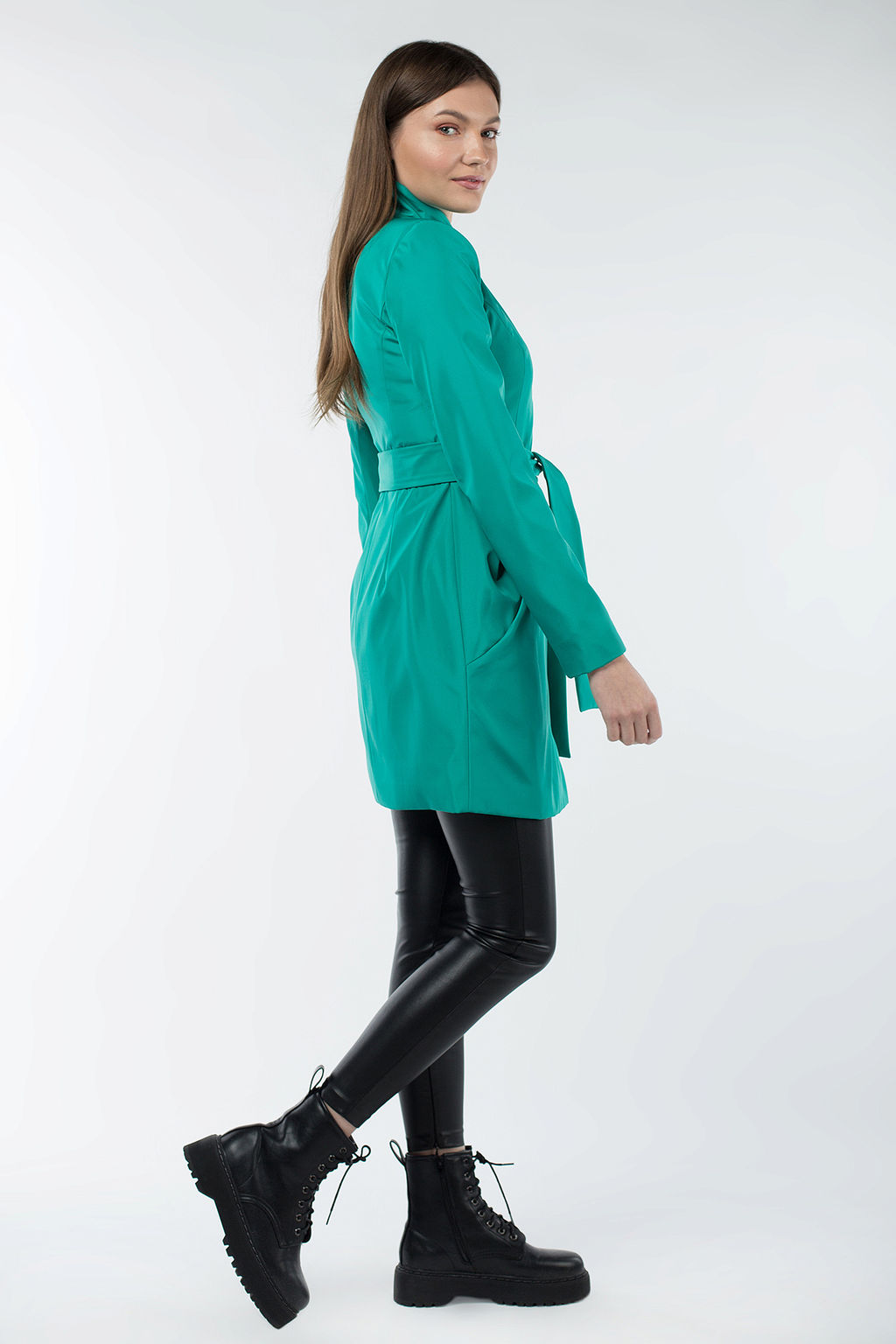 03-1915 Плащ женский (пояс) - El podio фото 3