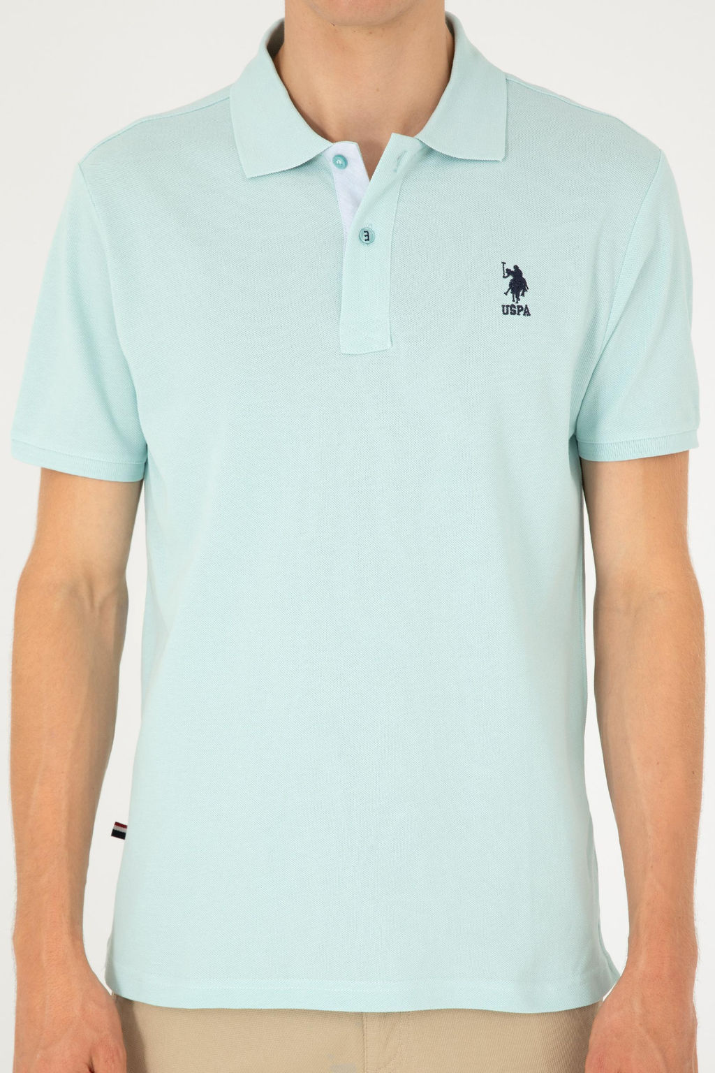 Мужская базовая футболка цвета морской волны Неожиданная скидка в корзине - U.s. polo assn фото 6