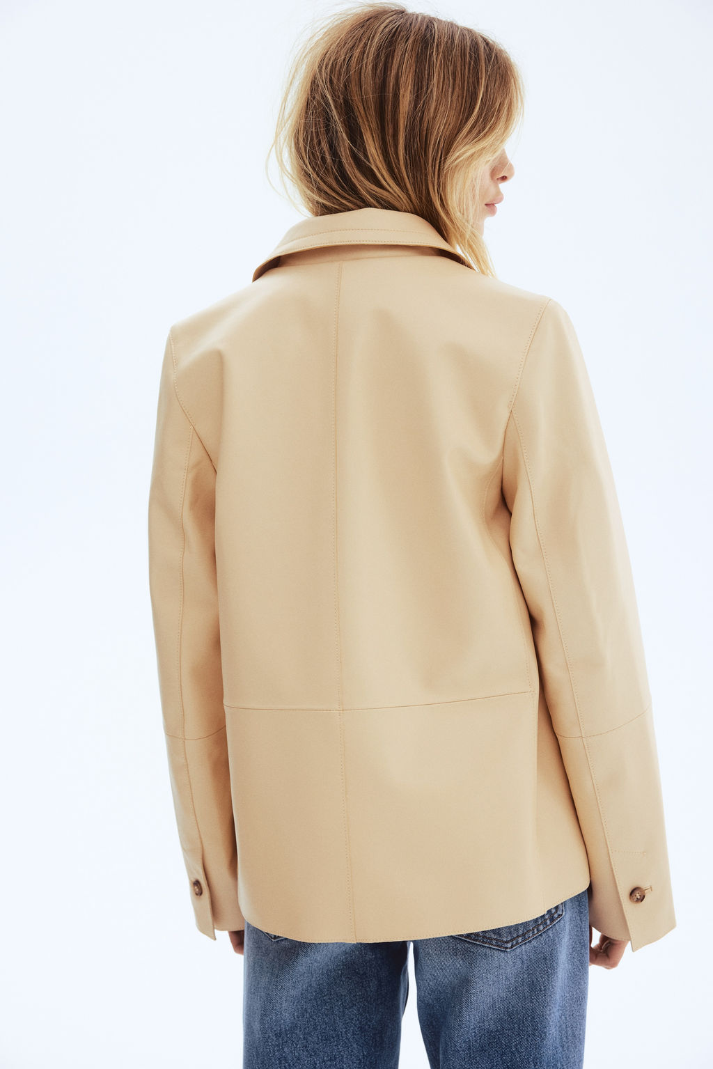 Chaqueta de piel con cuello - H&m фото 6