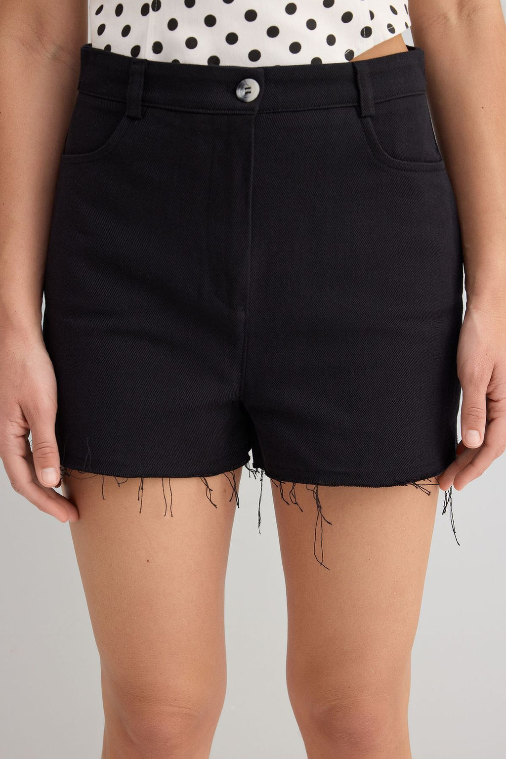 Trendyolmilla Siyah %100 Pamuk Gabardin City Boy Sort & Bermuda TWOSS25SR00211  фото 5