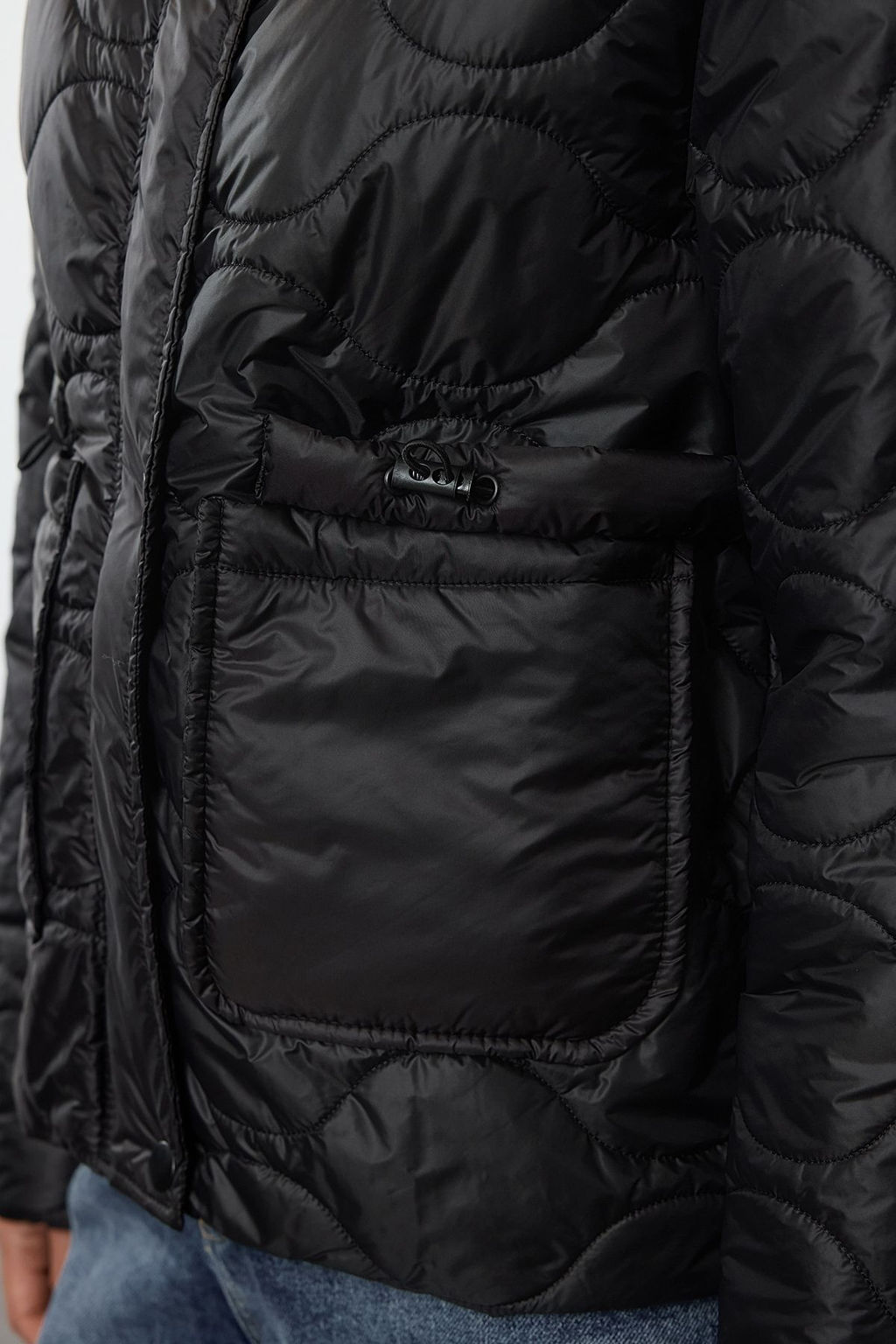 TRENDYOLMILLA Gri Regular Kal?p Dik Yaka Kapitone Mont TWOAW25MO00175  фото 6