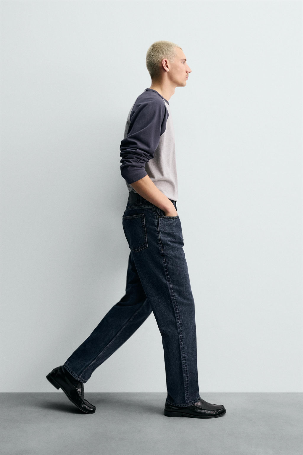 COTTON-WOOL STRAIGHT-LEG JEANS - Zara фото 4
