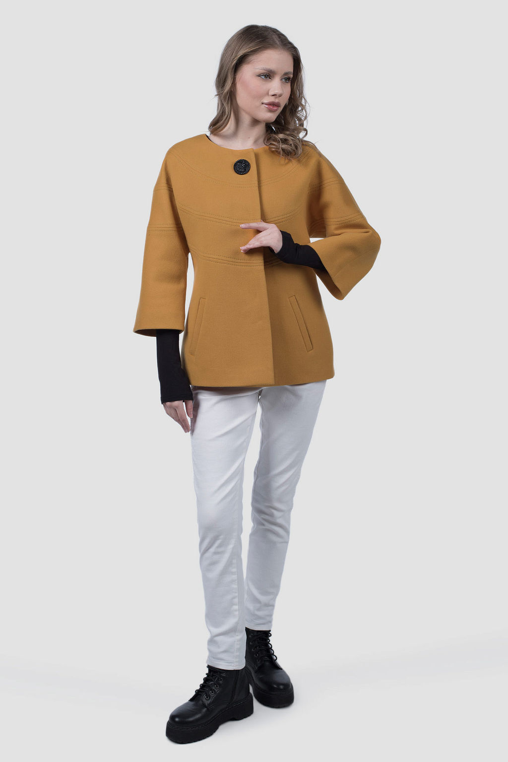 13-1076 Пальто женское демисезонное