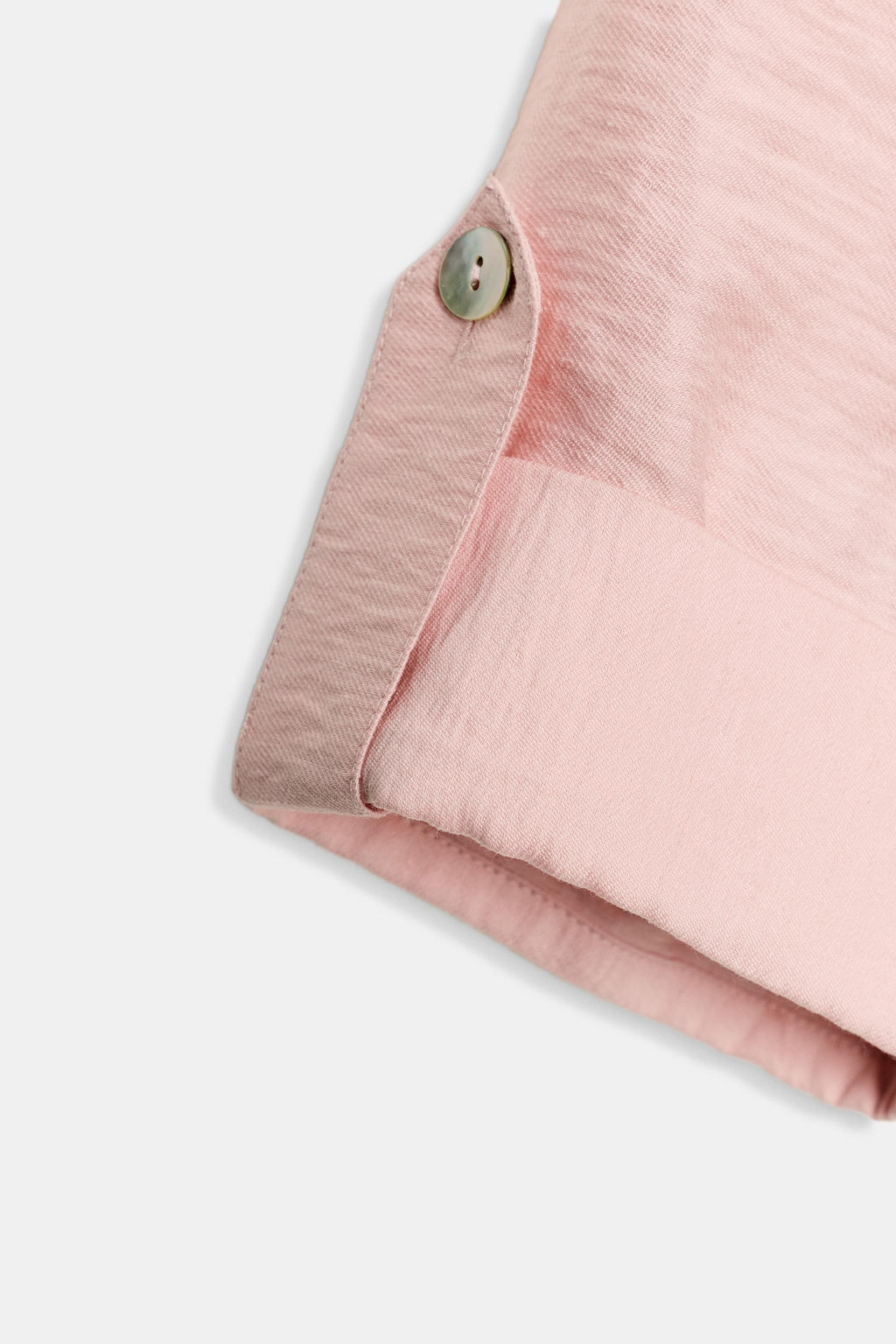 CAMISA CORTA CON LINO / rosa claro - Zara фото 7