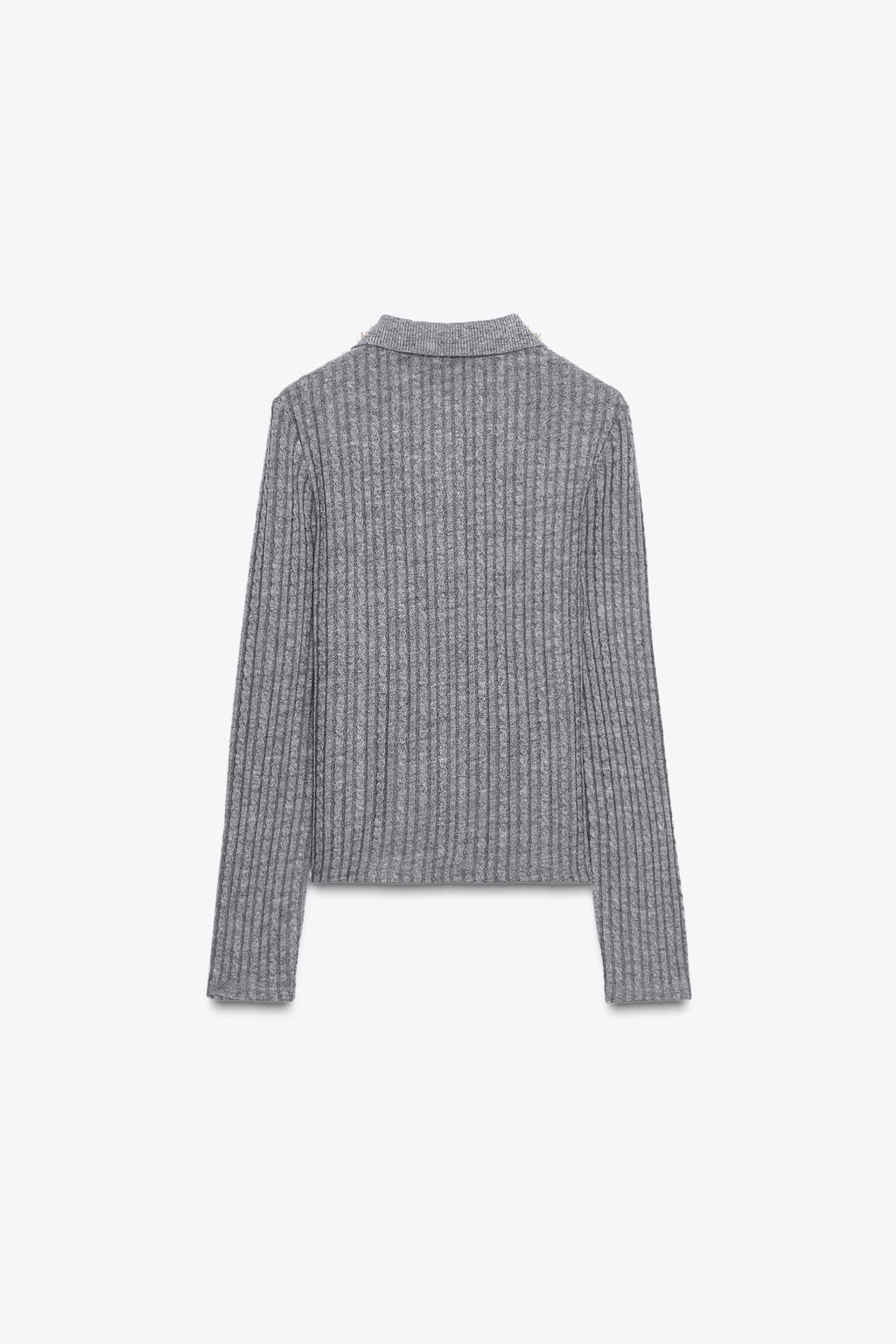 JEWEL COLLAR CUT-OUT CARDIGAN - Zara фото 7