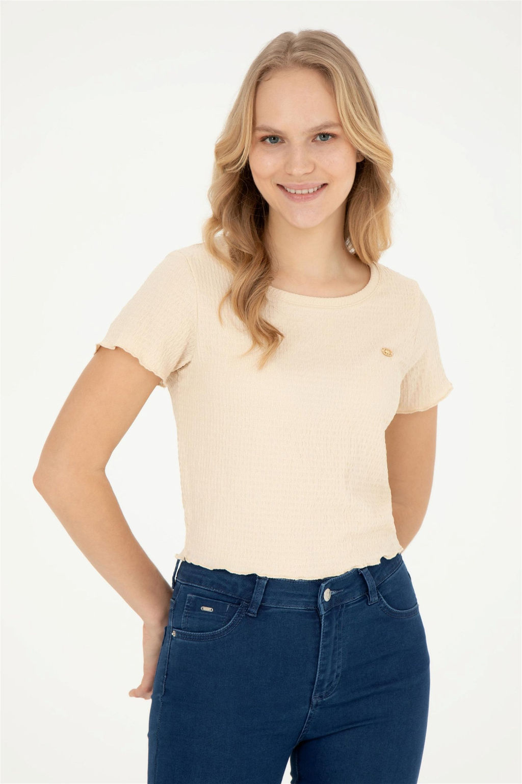 Женская разноцветная футболка - U.s. polo assn фото 2