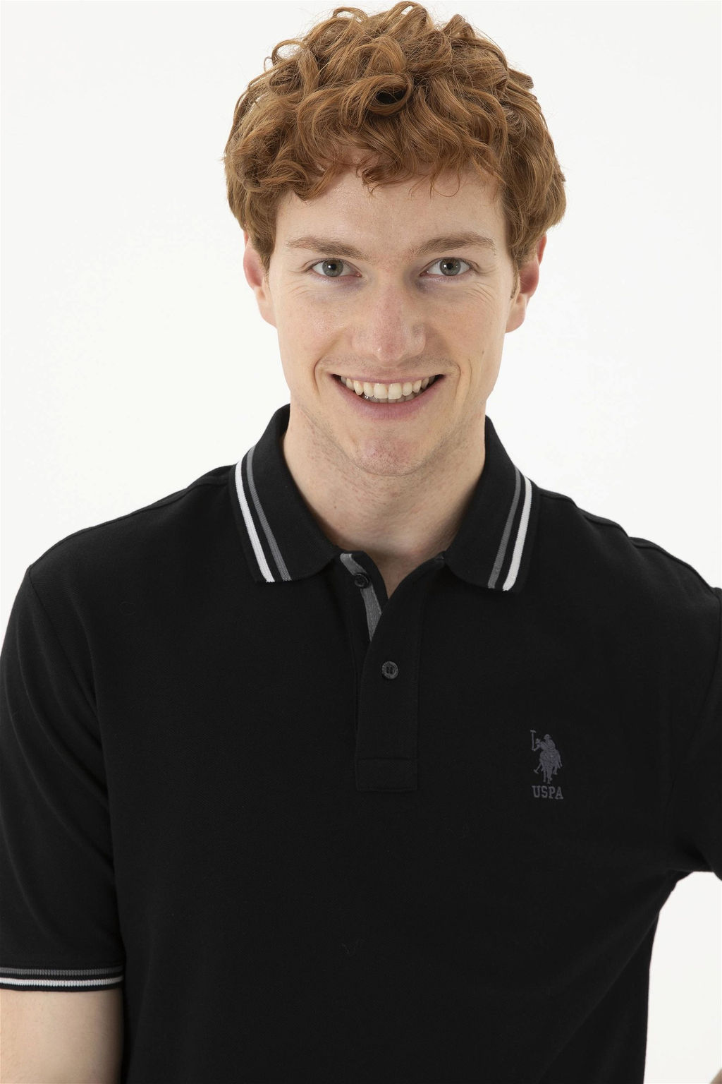 Мужская черная базовая футболка - U.s. polo assn фото 2