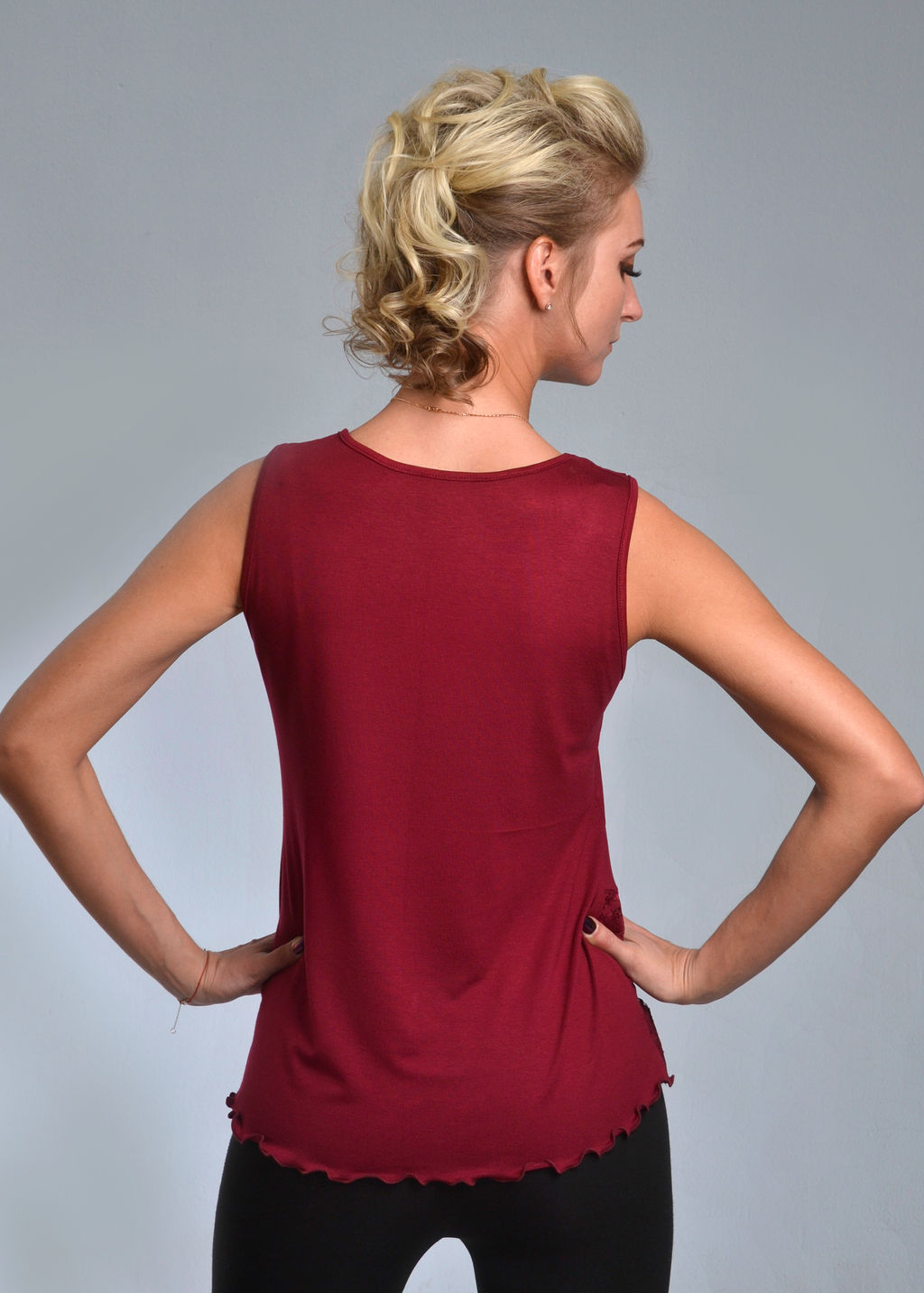 Майка женская ЖАКЛИН (бордо №16) - Ивановская трикотажная компания фото 3