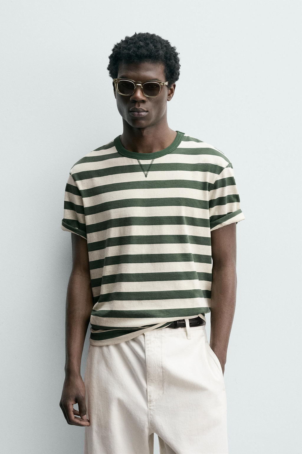 CAMISETA MANGA CORTA RAYAS / rayas - Zara фото 2