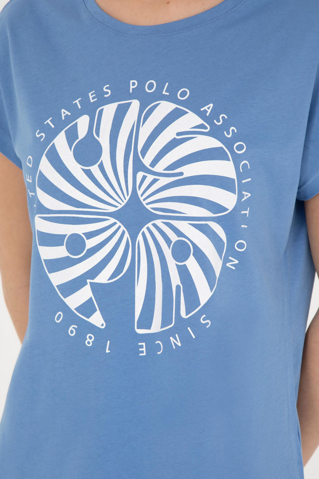 Женская темно-синяя футболка - U.s. polo assn фото 14