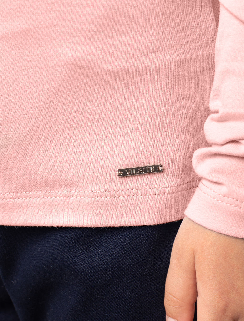 VILATTE / Джемпер из премиального хлопка с эластаном для девочки  фото 2