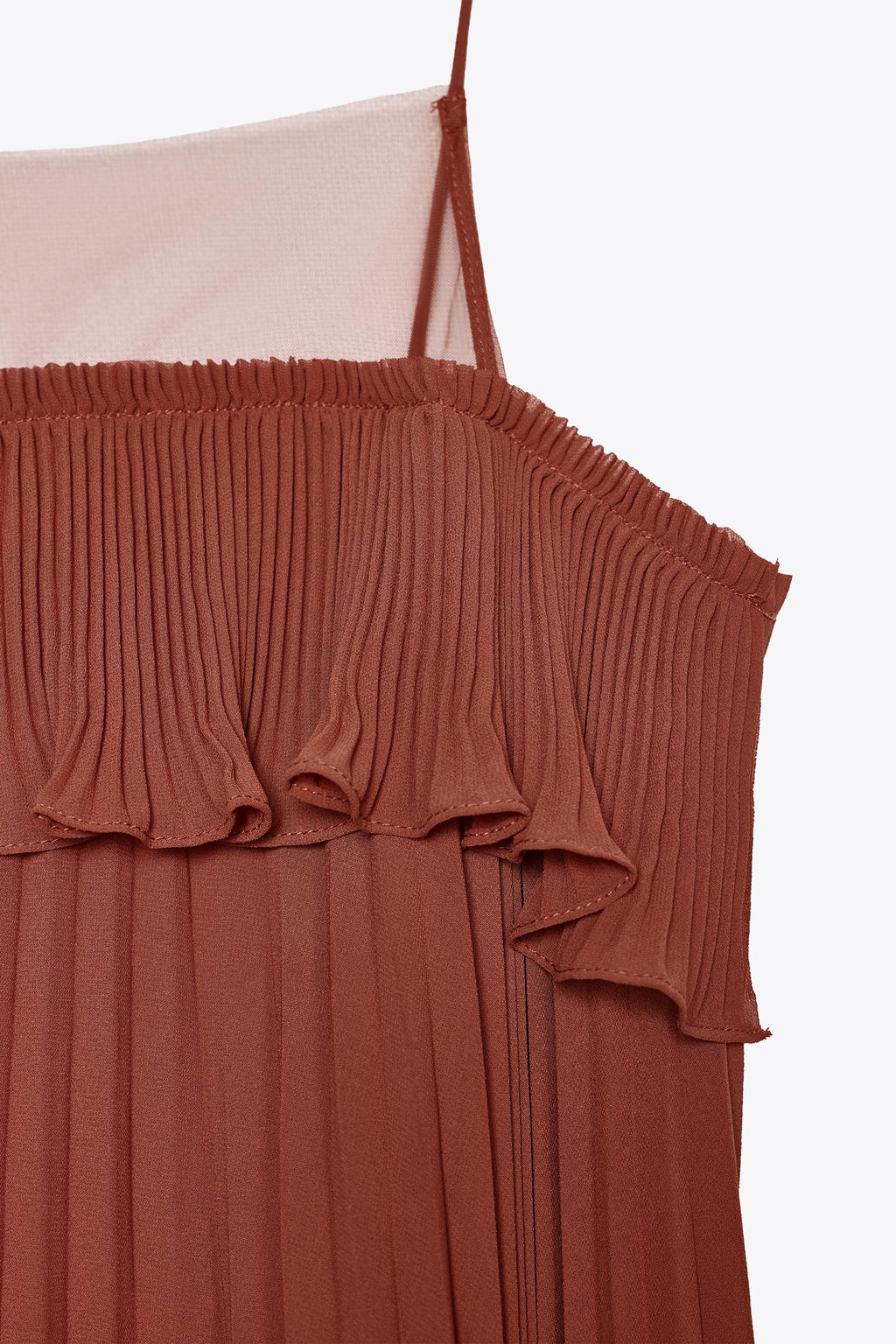 PLEATED RUFFLE TOP - Zara фото 9