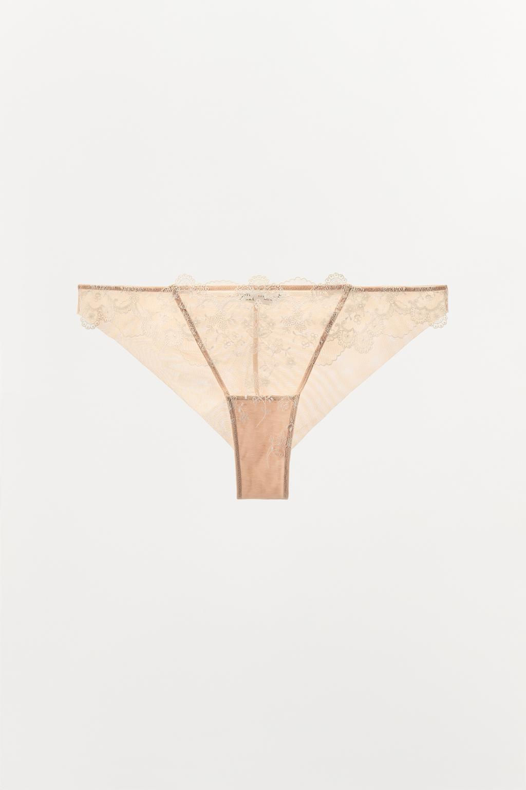 EMBROIDERED MESH BRIEFS - Zara фото 4