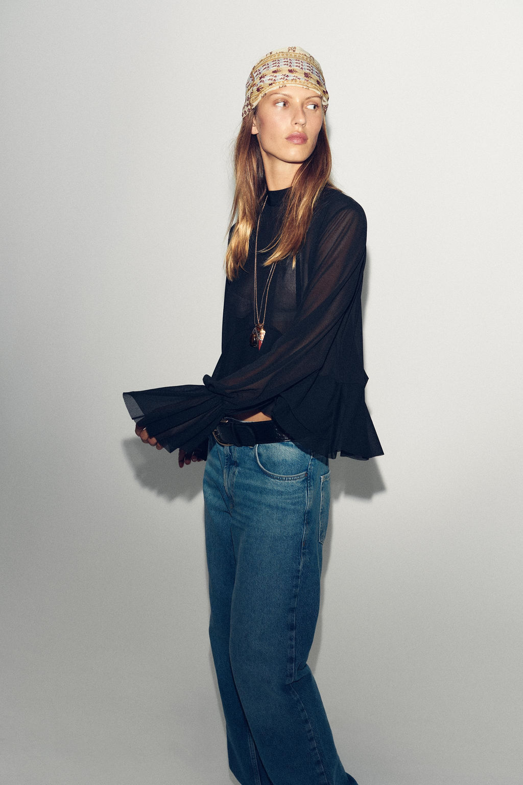 FLOWING RUFFLED TOP - Zara фото 5