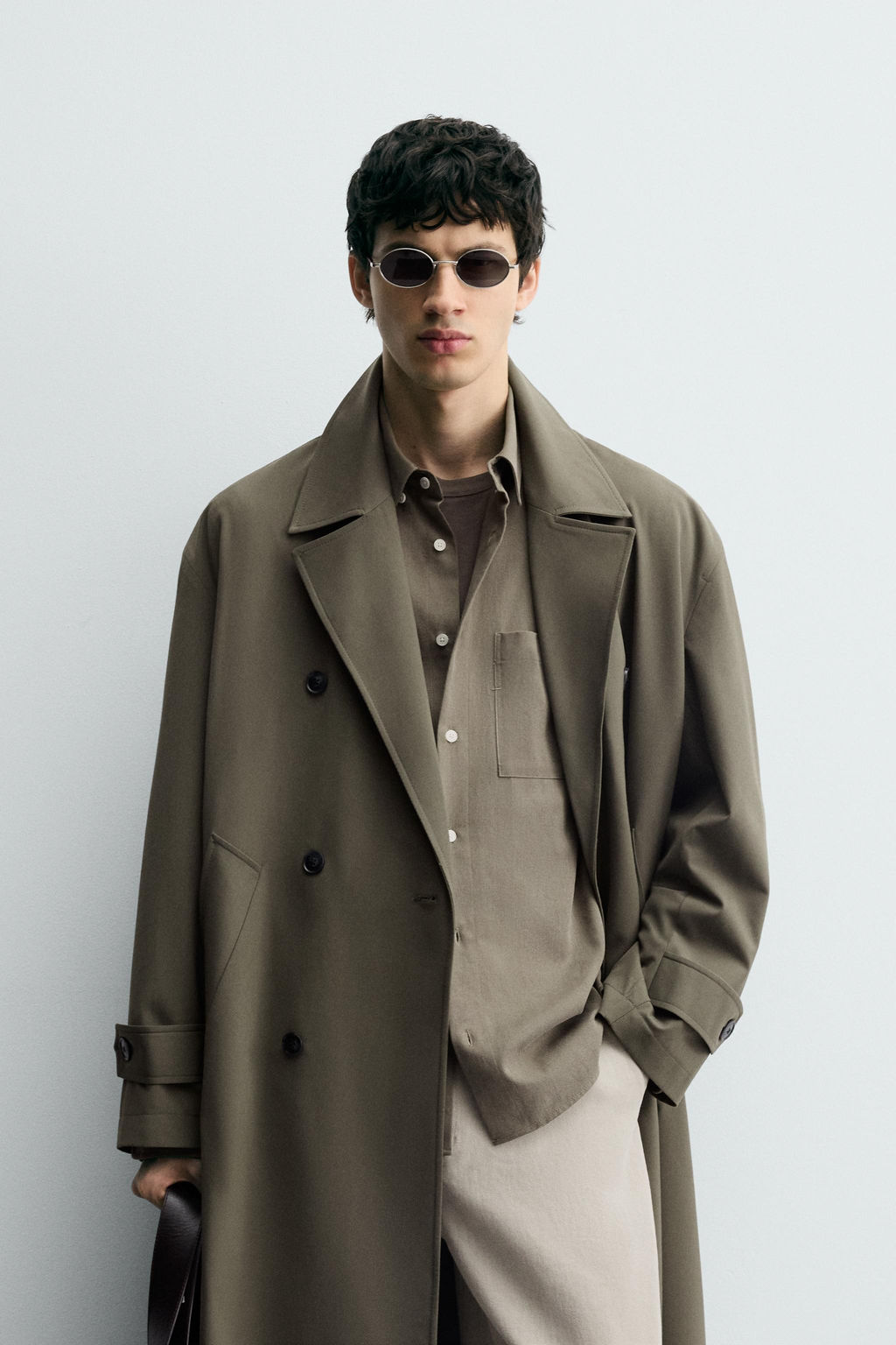 OVERSIZE FLOWING FIT TRENCH COAT - Zara фото 2