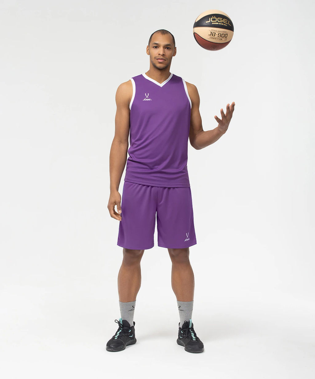 Шорты баскетбольные JOGEL CAMP Basic, фиолетовый  фото 6