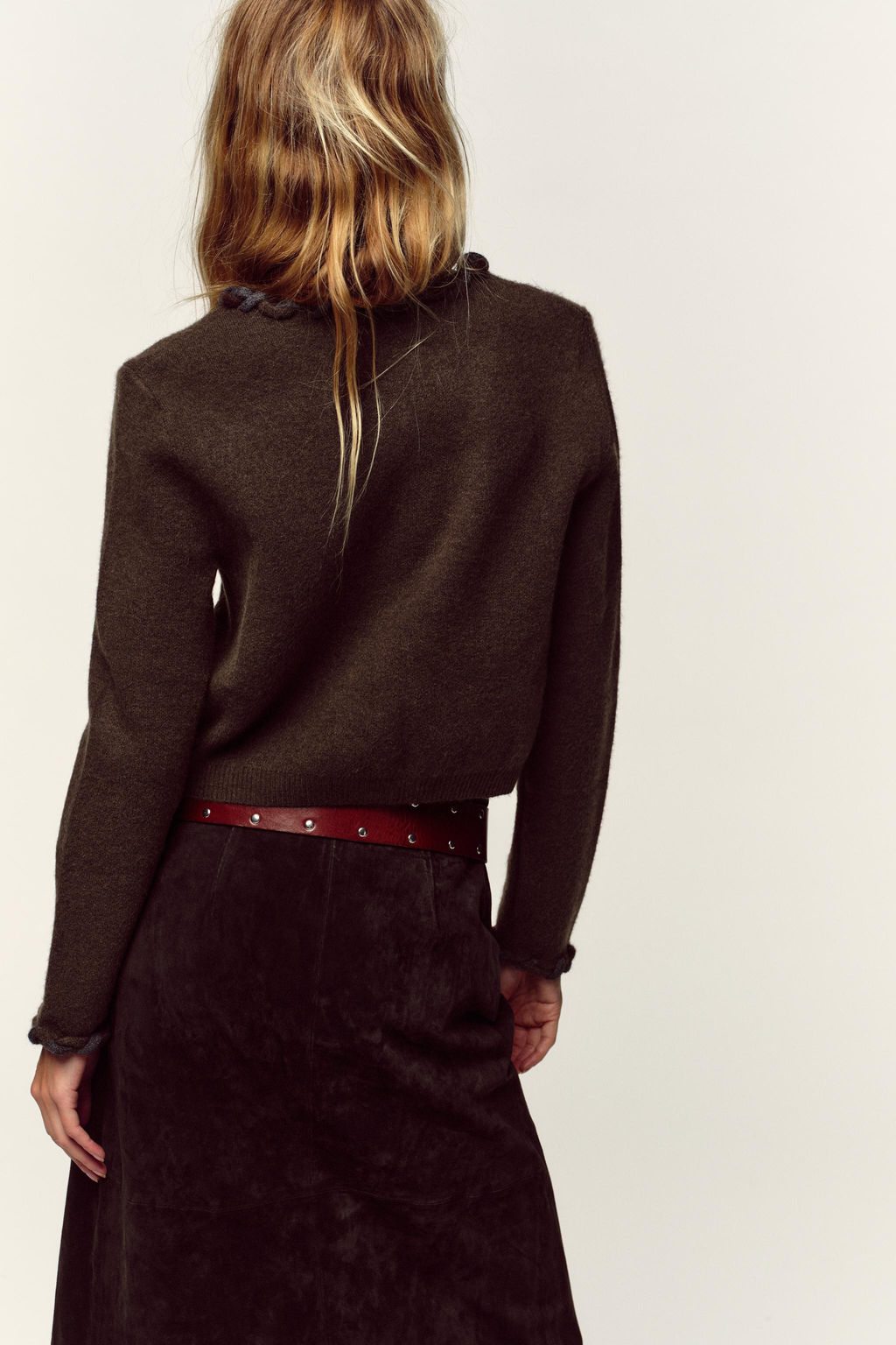 CARDIGAN WITH INTERWOVEN TRIMS - Zara фото 5