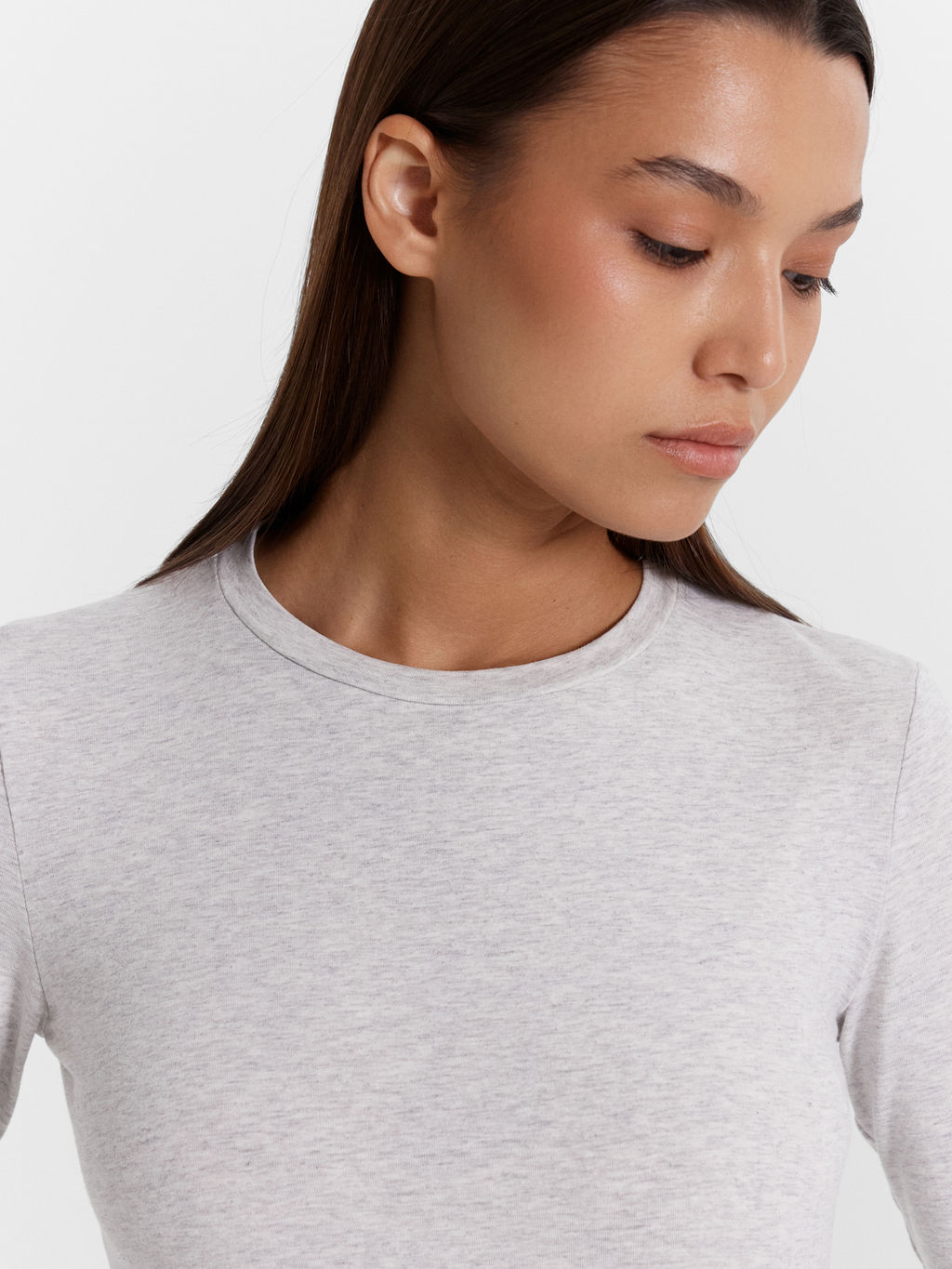 Джемпер женский в меланжево-сером цвете серый меланж 4306-А 122889 - Mark formelle фото 5