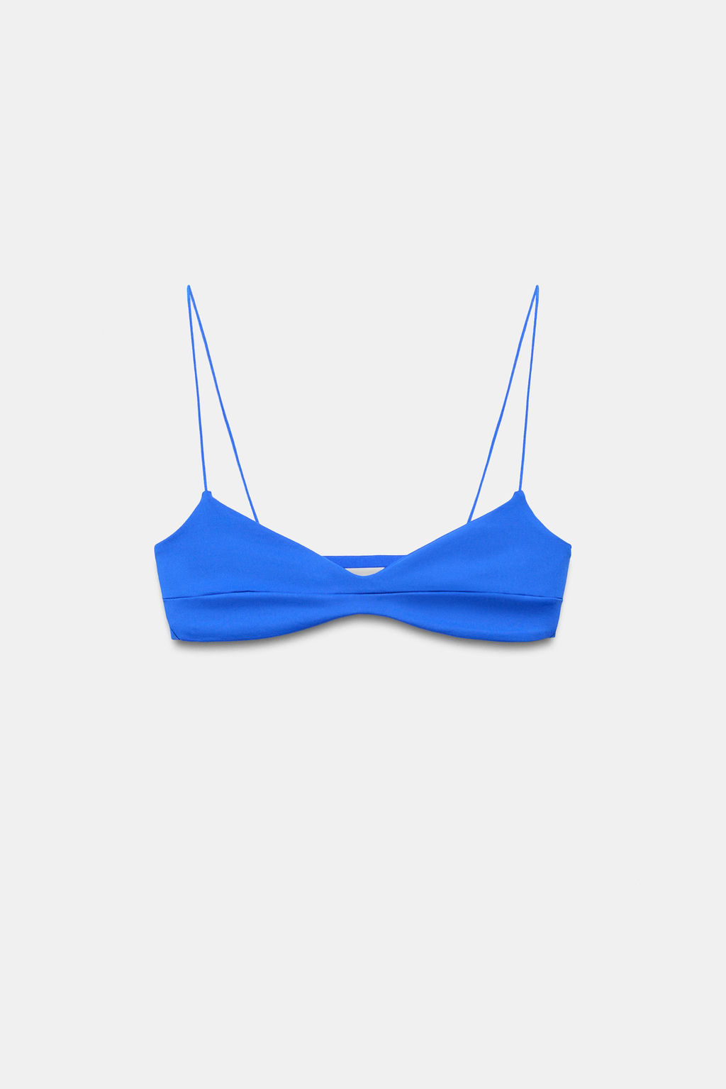 TOP BIKINI COSTURAS MARCADAS / Azul?n - Zara фото 4