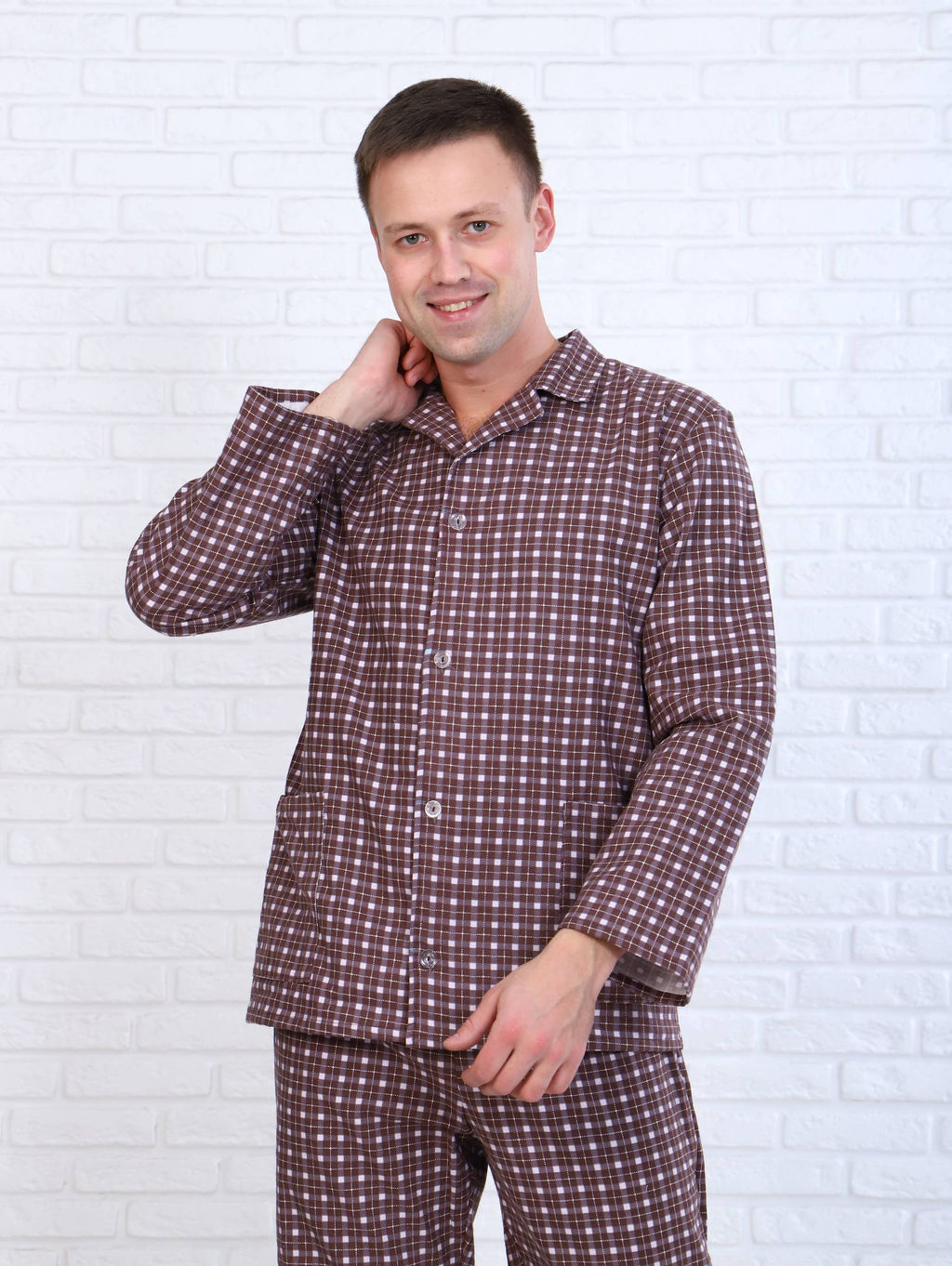 Пижама мужская,модель203,фланель (Альберто, вид 4) - Ивановотекстиль фото 8