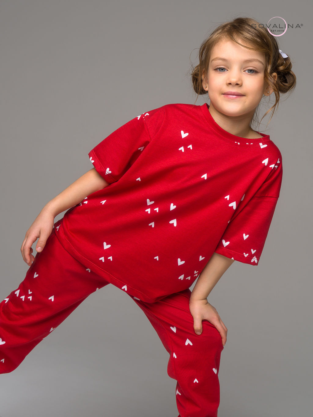 Костюм Daily girl беленькие сердечки mini - Sovalina фото 12