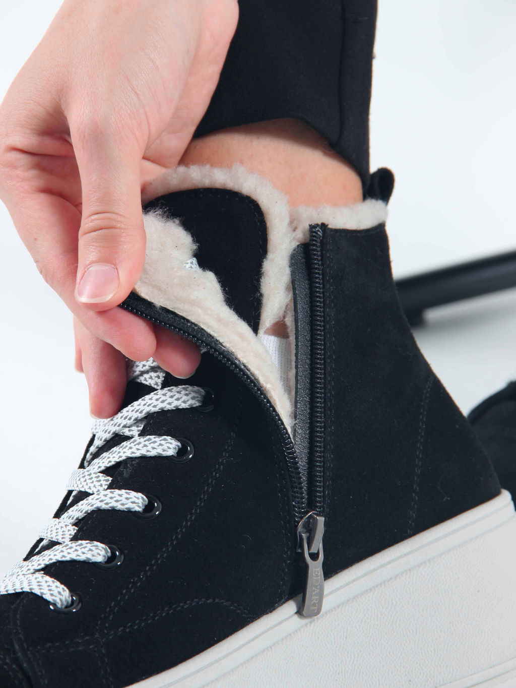 Ботинки 217.ALTAgr. черный замша/Шерсть