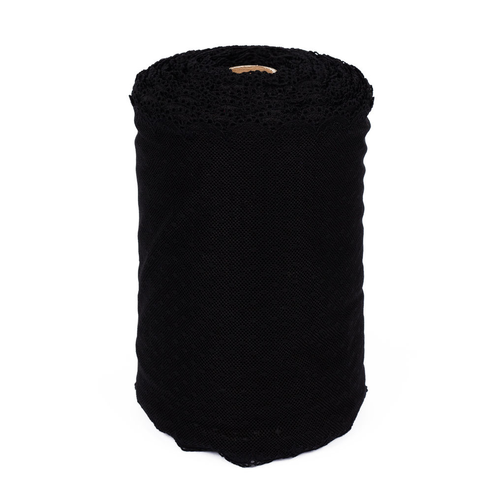 Кружево BLITZ эластичное 210 мм BLST-25 на бобине Турция черный