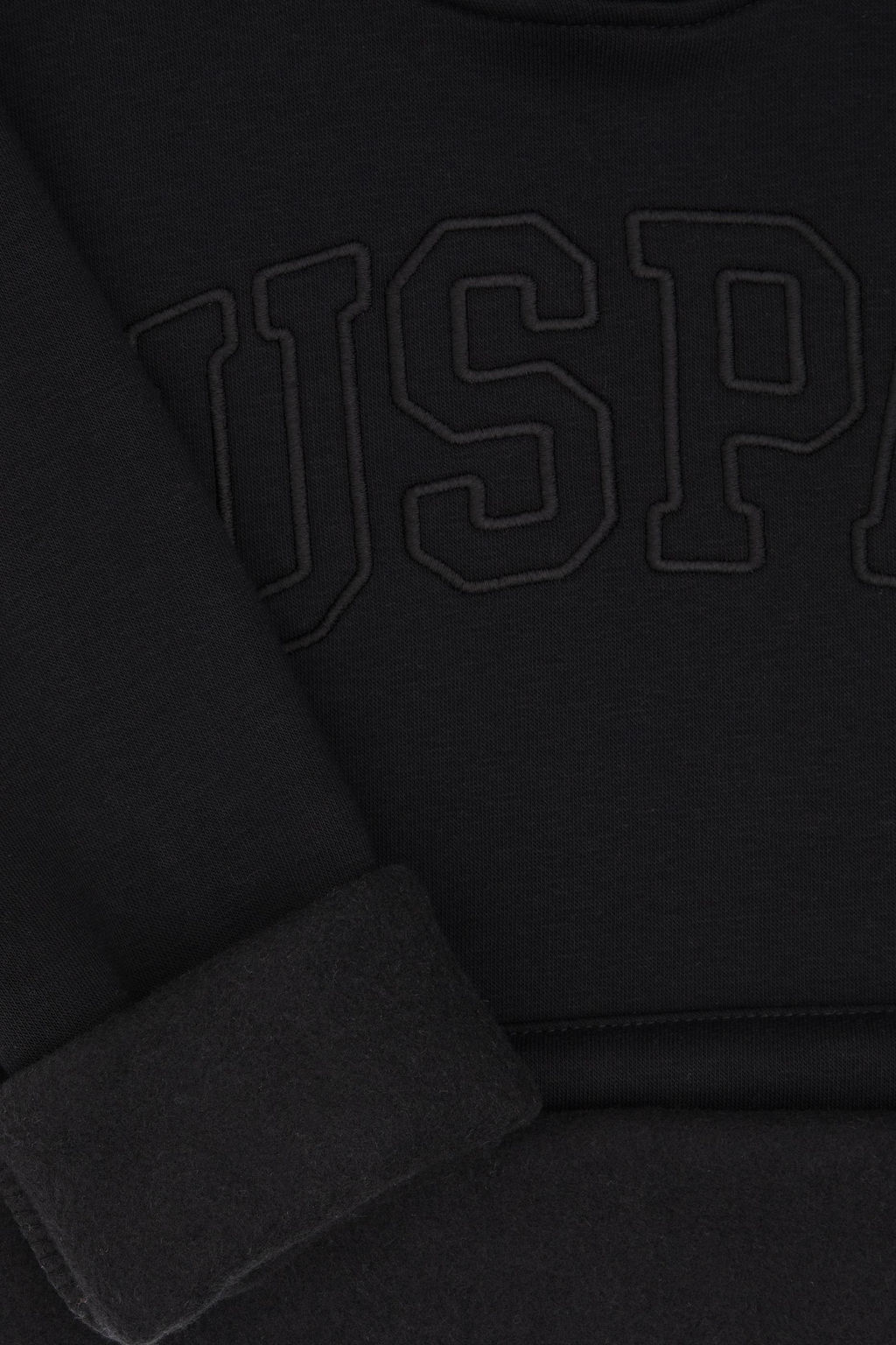 K_z _ocuk Siyah Kap__onlu _ardonlu Basic Sweatshirt Sepette S_rpriz _ndirim - U.s. polo assn фото 4