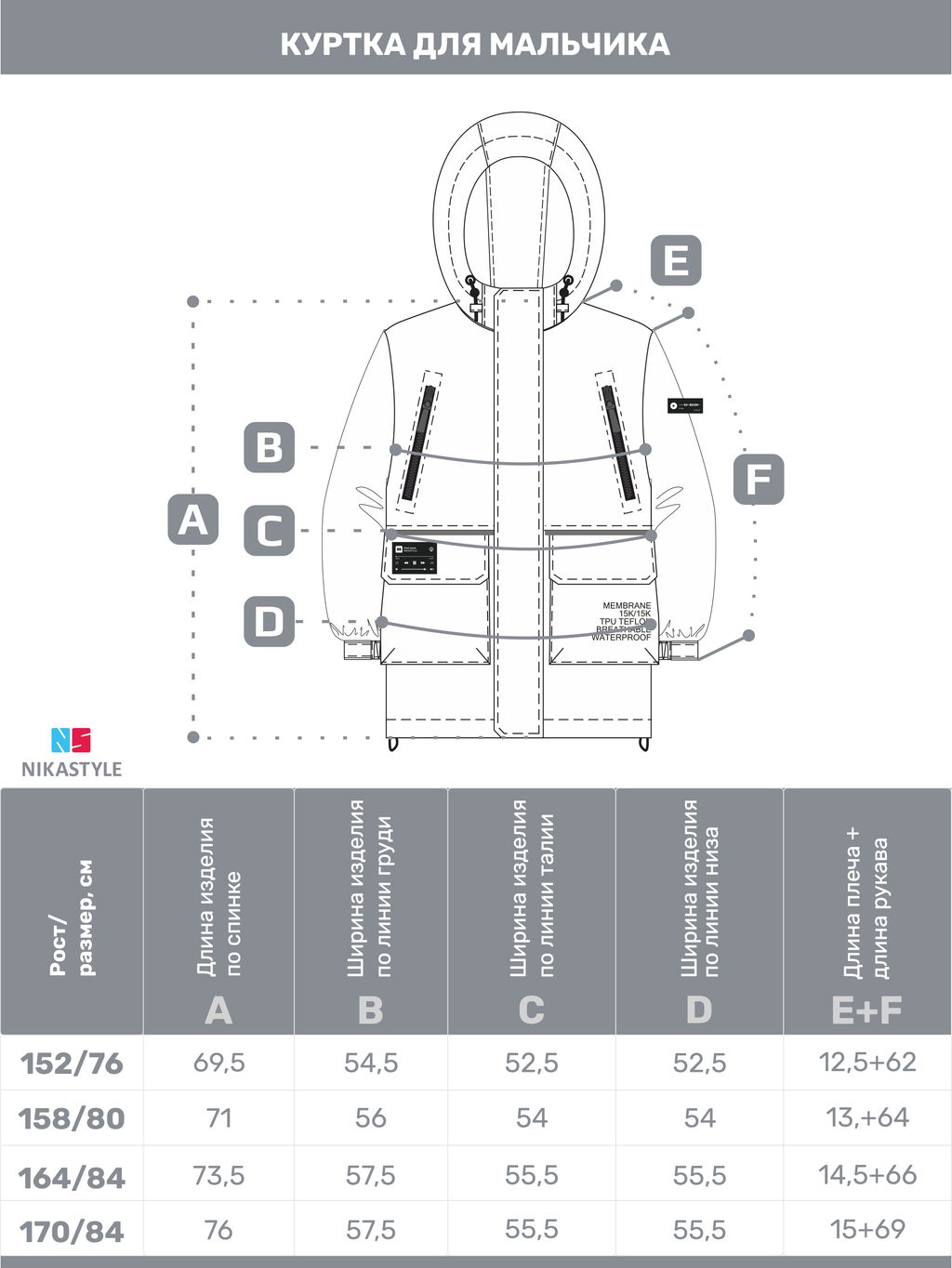 Куртка 4м3725 серый - Nikastyle фото 9