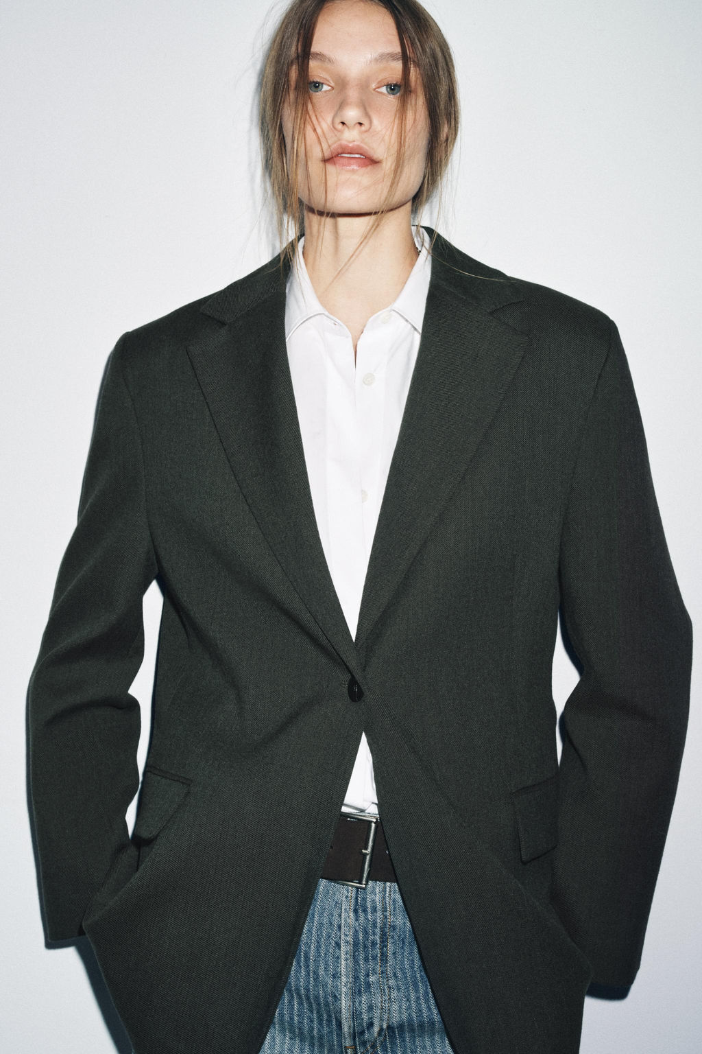 OVERSIZED WOOL BLAZER ZW COLLECTION - Zara фото 2