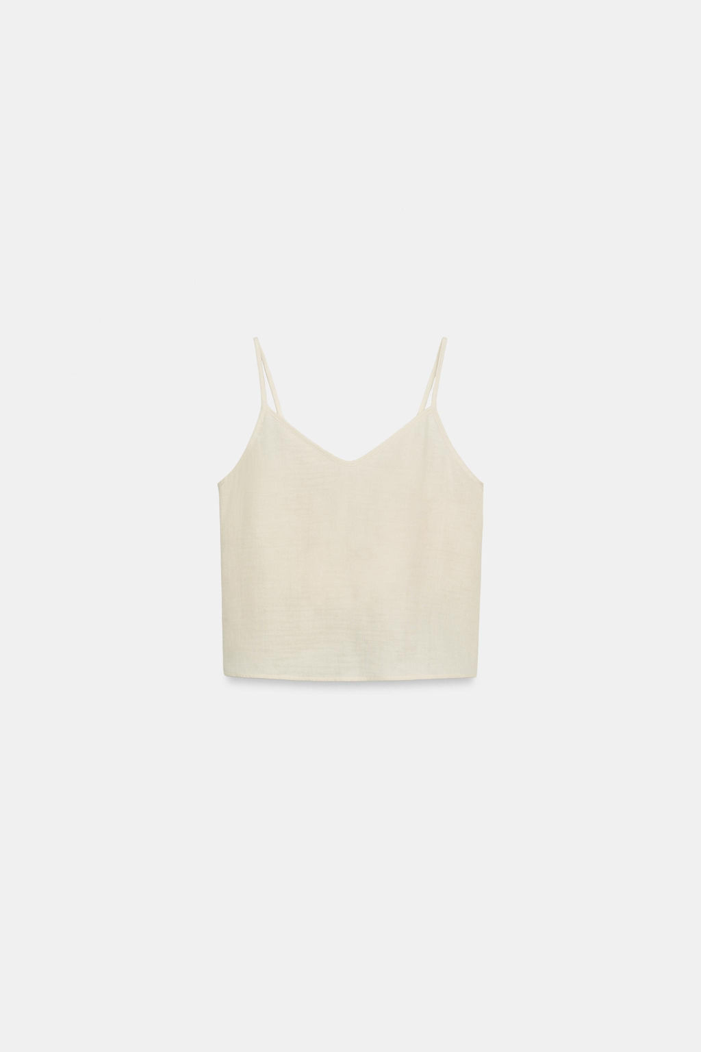 TOP BORDADOS LAZOS / Beige claro - Zara фото 6