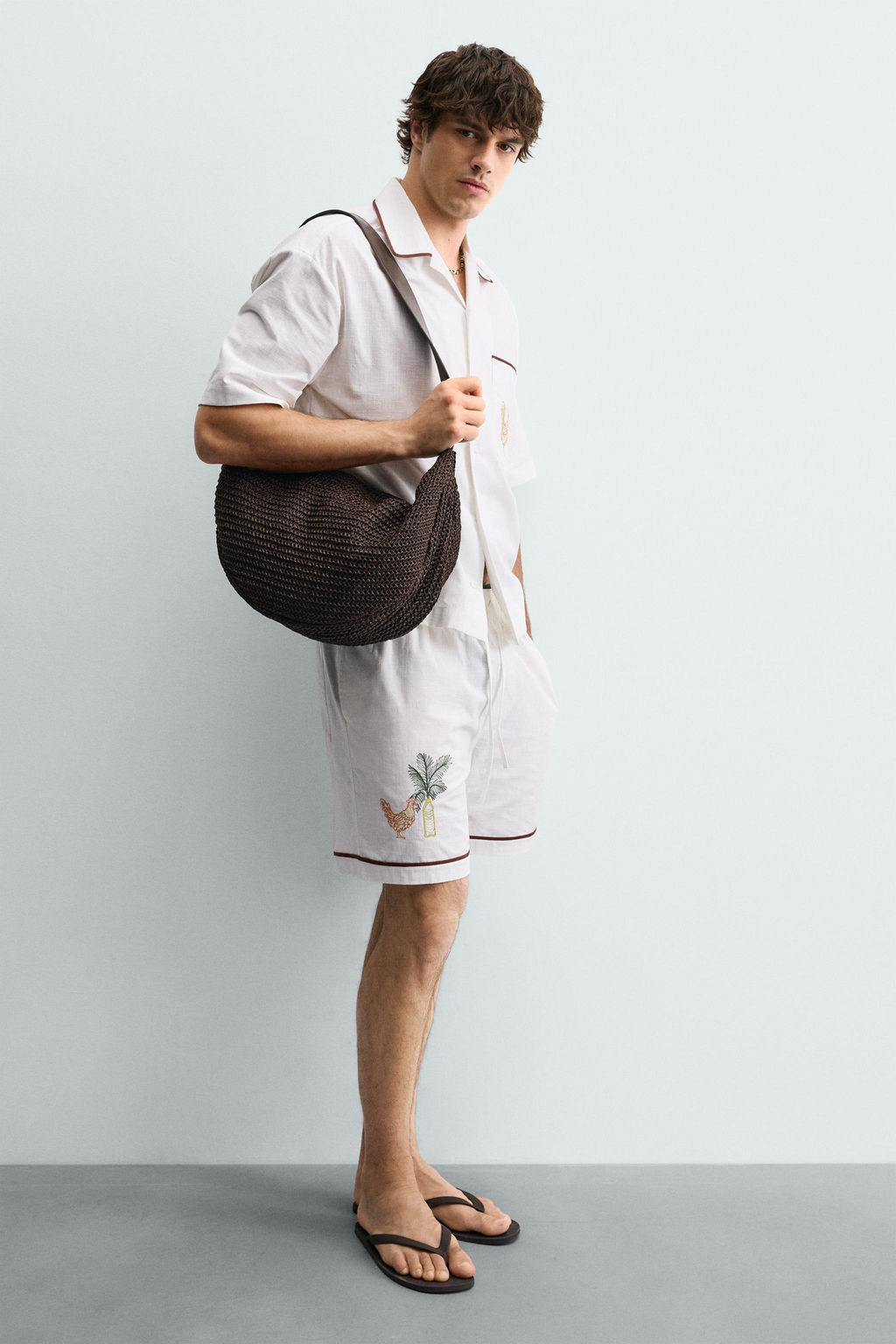 BOLSO DE HOMBRO TRENZADO / Marr?n - Zara фото 6