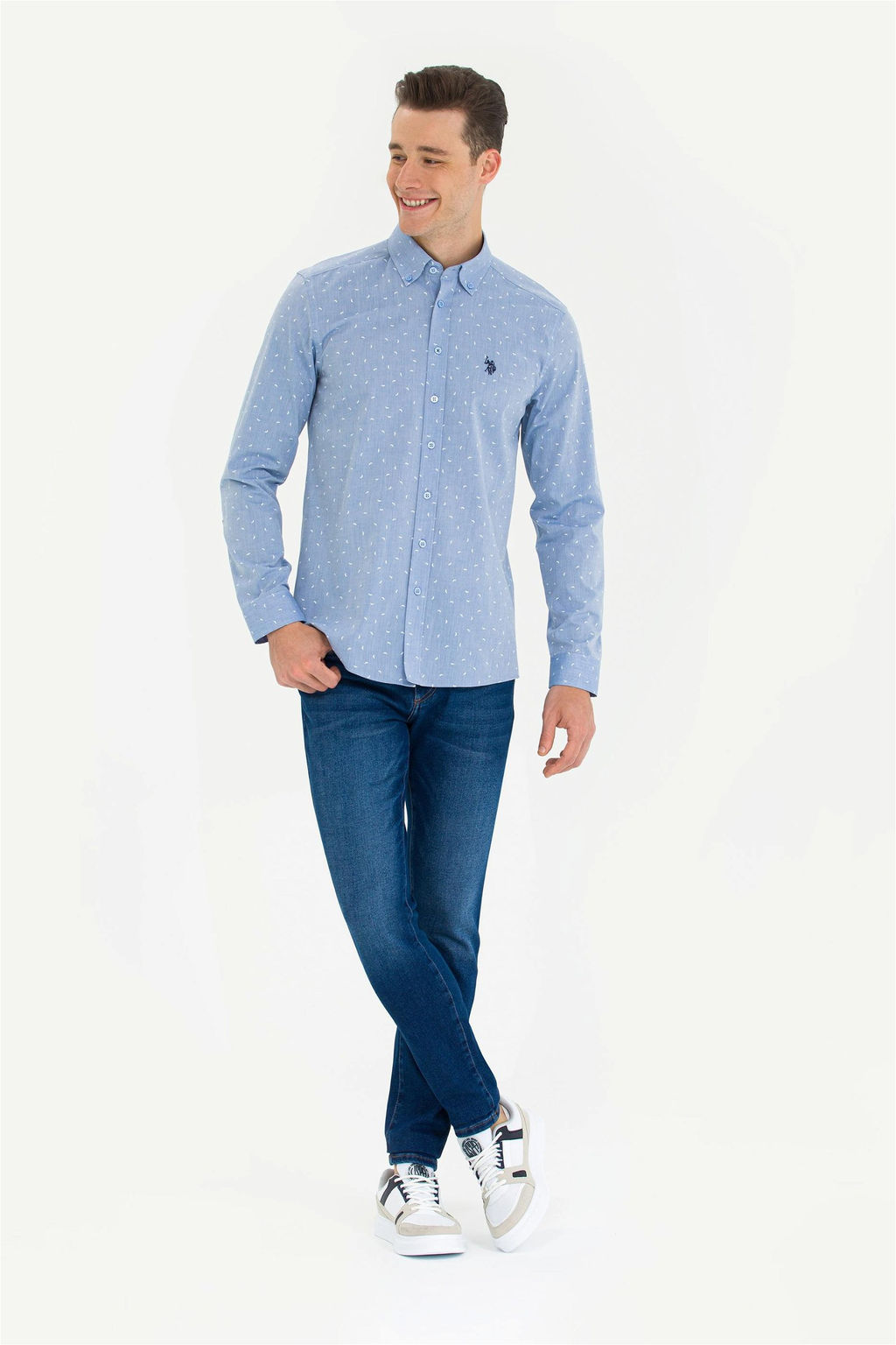 U. S. Polo Assn Мужские темно-синие джинсовые брюки - U.s. polo assn фото 8