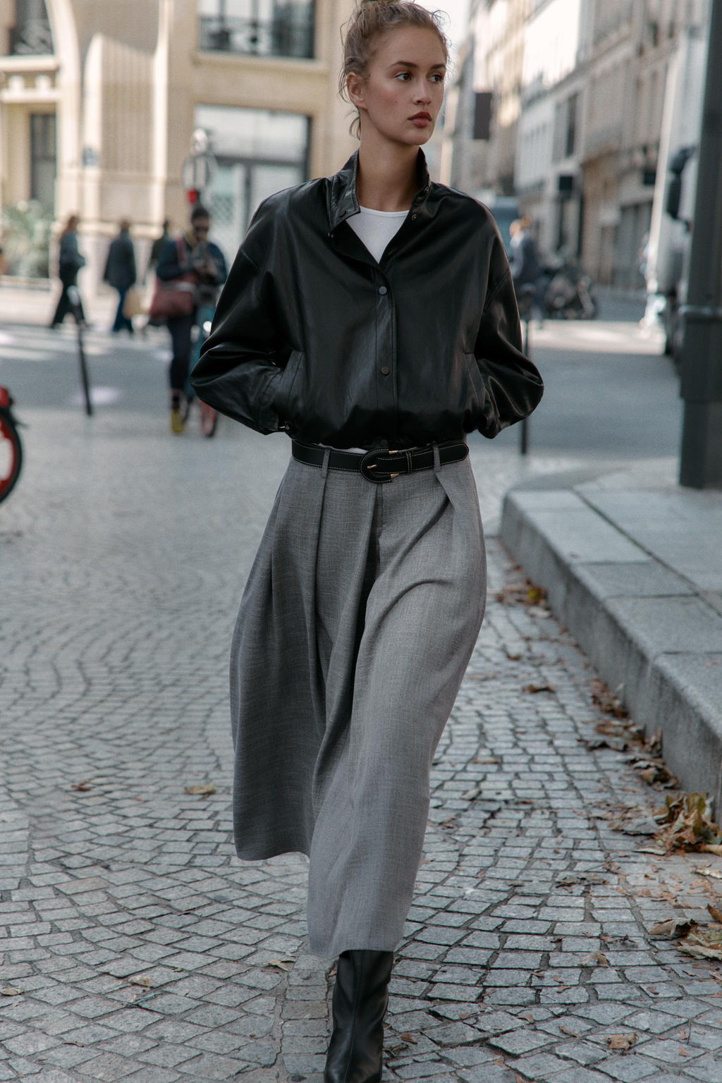 MIDI PLEATED SKIRT WITH BELT - Zara фото 6