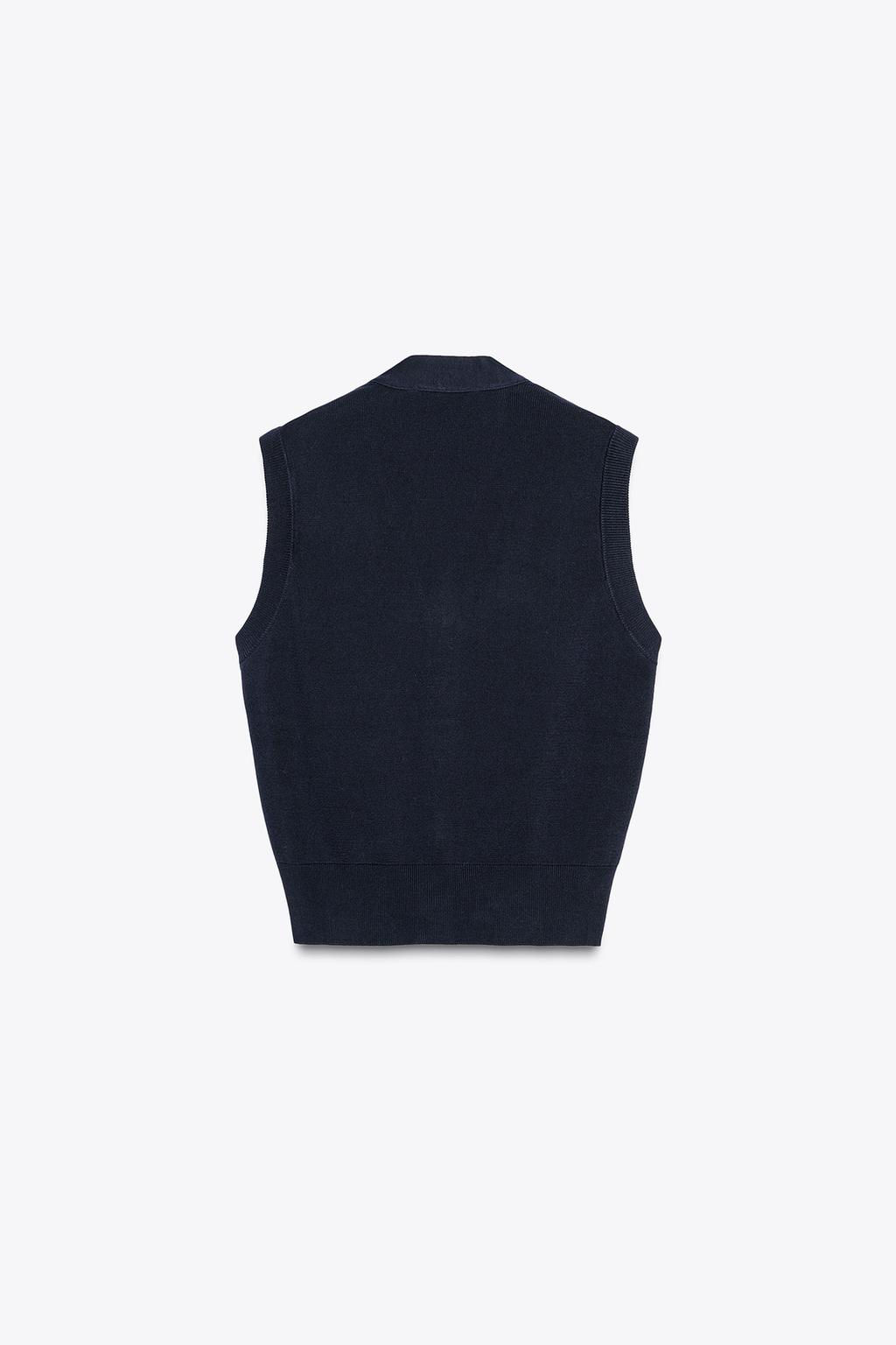 PLAIN KNIT VEST - Zara фото 6