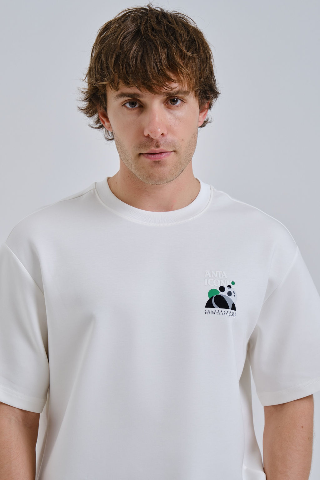 Футболка Бежевый ICONIC SS Tee - Anta фото 4